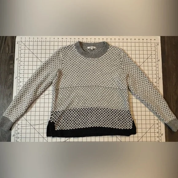 Madewell Women’s Size Medium Geo-Block Pullover Sweater - Picture 2 of 7